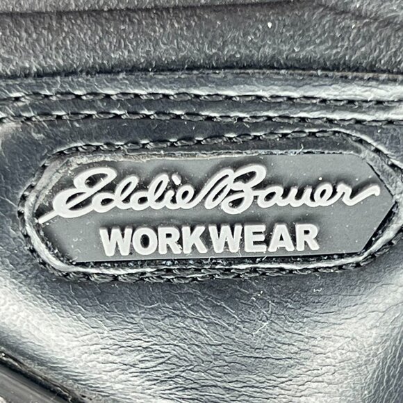 Eddie Bauer Mens Bellingham Black Steel Toe Lace Up Ankle Size 9.5 M Work Boots - Picture 11 of 11